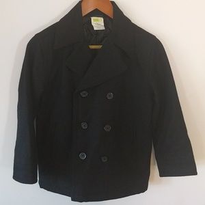 Crazy 8 Black Wool Blend Jacket Sz M